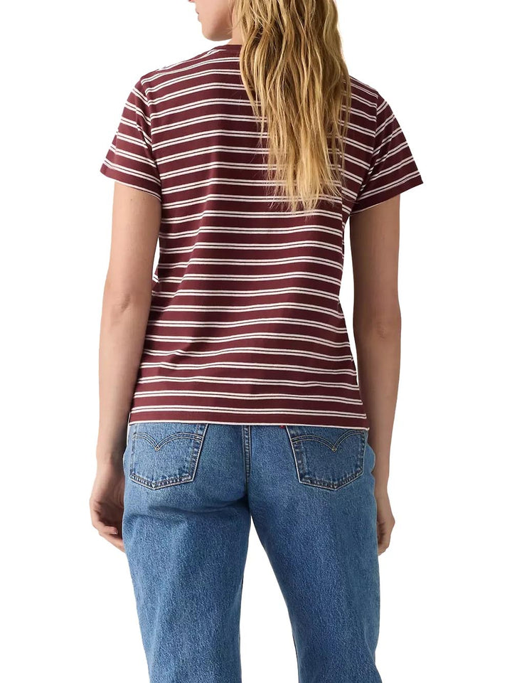 PERFECT TEE EMBOLDENED JERSEY Levi's T-shirt Donna 39185 Rosso/bianco