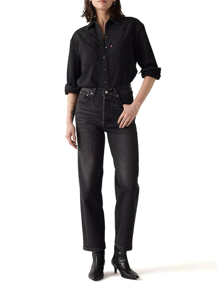 RIBCAGE STRAIGHT ANKLE ANALYZE THIS LTW Levi's Jeans Donna 72693 Nero