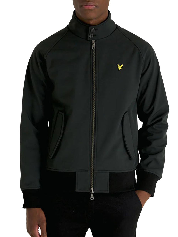 Softshell Harrington Jacket Lyle & Scott Giubbino Uomo Jk1910v Nero