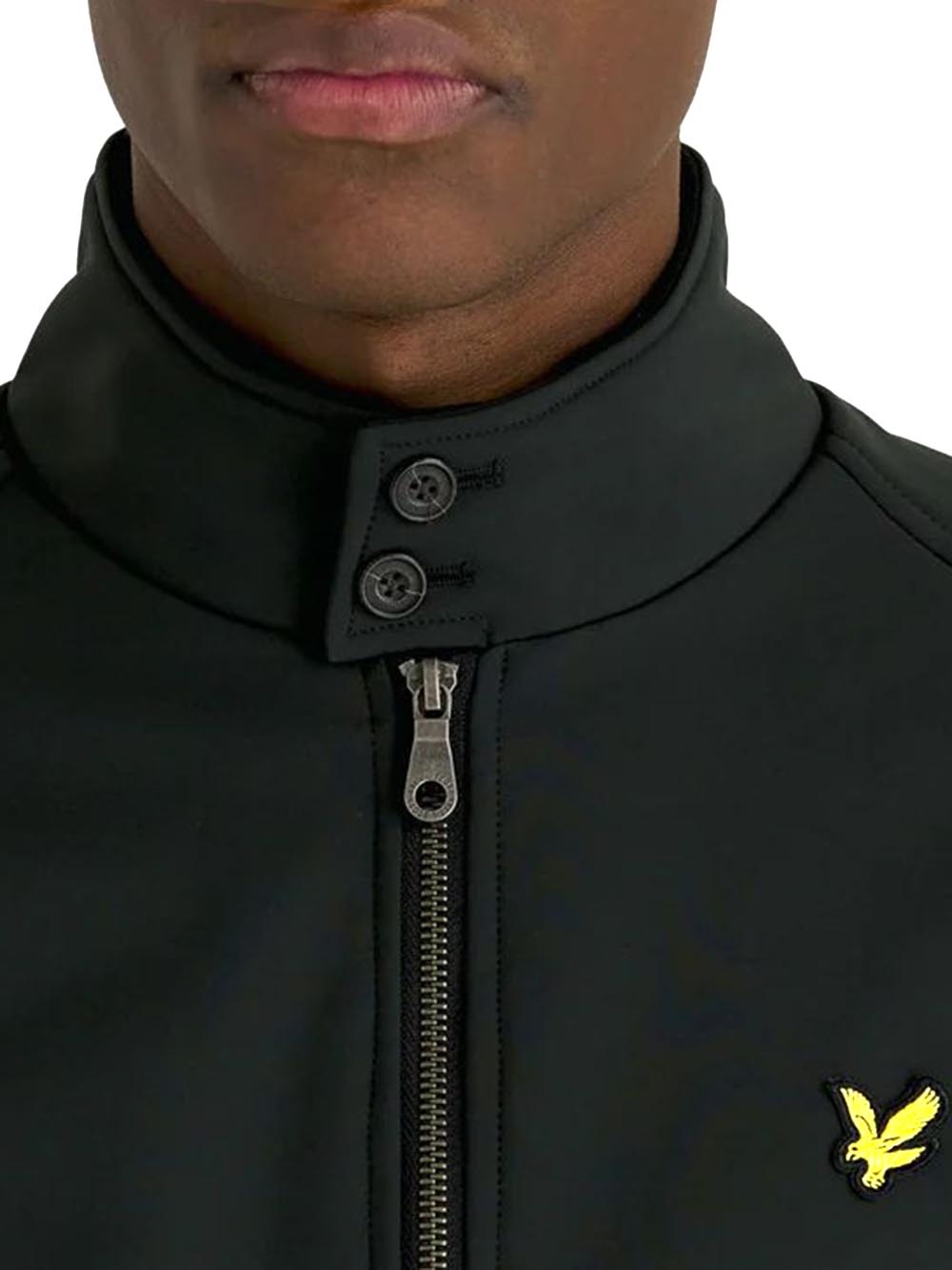 Softshell Harrington Jacket Lyle & Scott Giubbino Uomo Jk1910v Nero