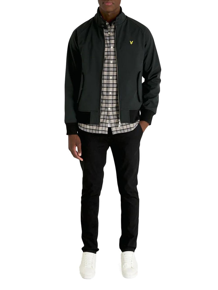 Softshell Harrington Jacket Lyle & Scott Giubbino Uomo Jk1910v Nero