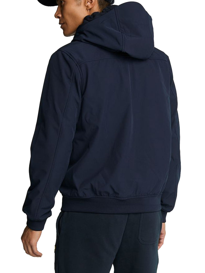 Fleece Back Softshell Jacket Lyle & Scott Giubbino Uomo Jk2110v Blu scuro