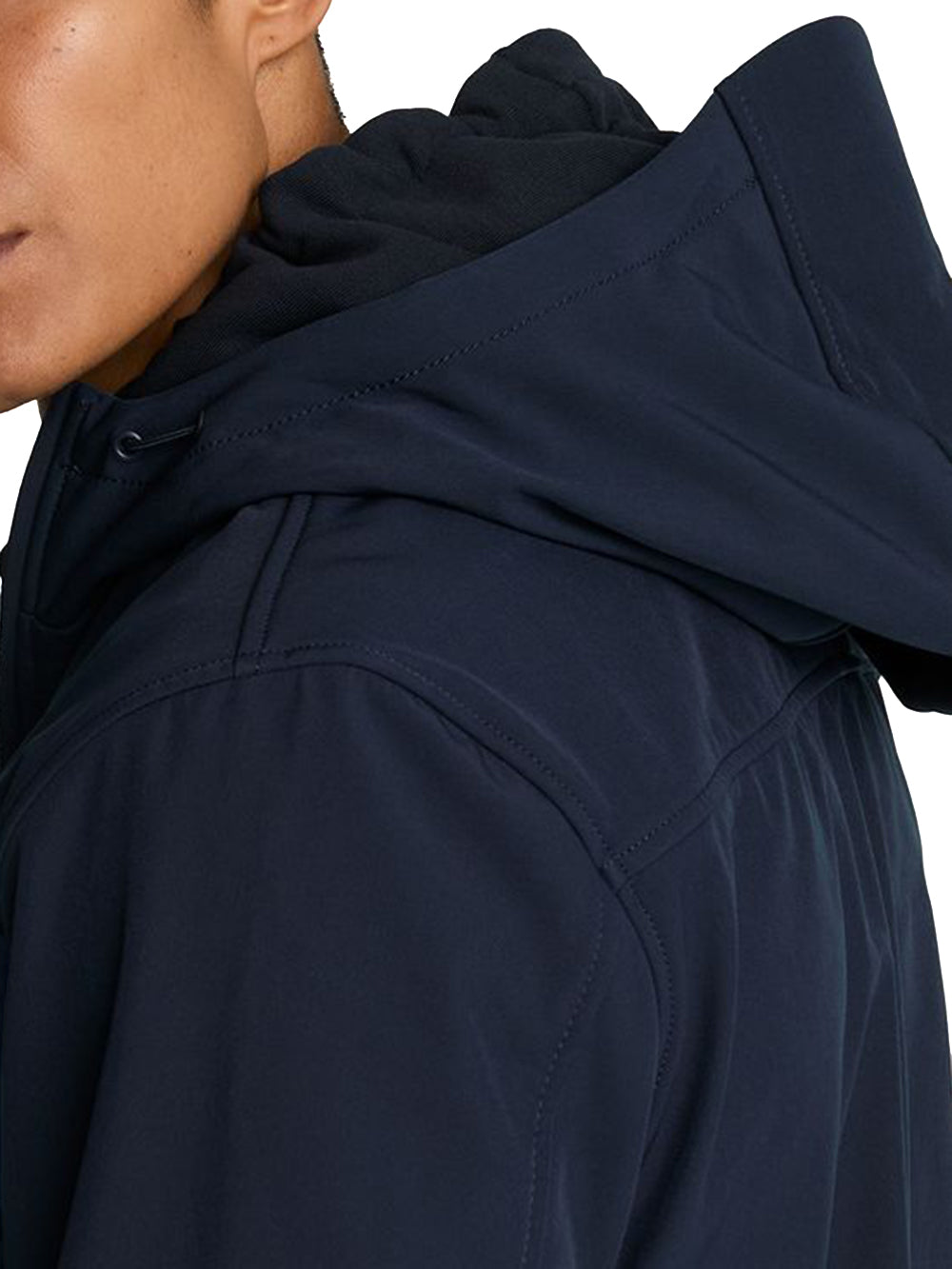 Fleece Back Softshell Jacket Lyle & Scott Giubbino Uomo Jk2110v Blu scuro