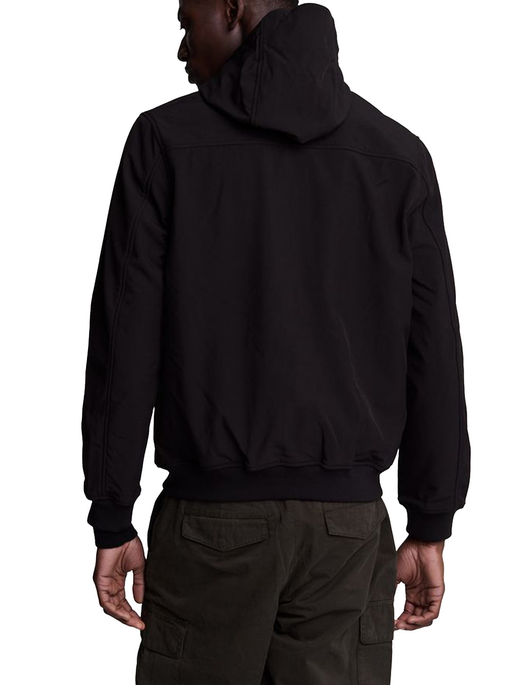 Fleece Back Softshell Jacket Lyle & Scott Giubbino Uomo Jk2110v Nero
