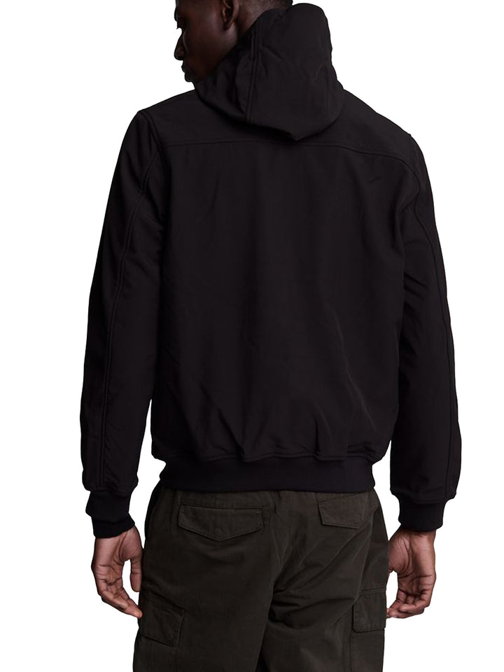 Fleece Back Softshell Jacket Lyle & Scott Giubbino Uomo Jk2110v Nero