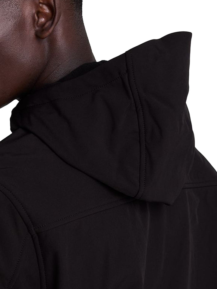Fleece Back Softshell Jacket Lyle & Scott Giubbino Uomo Jk2110v Nero