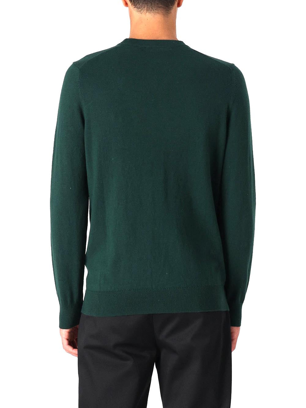 Cotton Merino Crew Neck Jumper Lyle & Scott Pullover Uomo Kn2110vc Verde