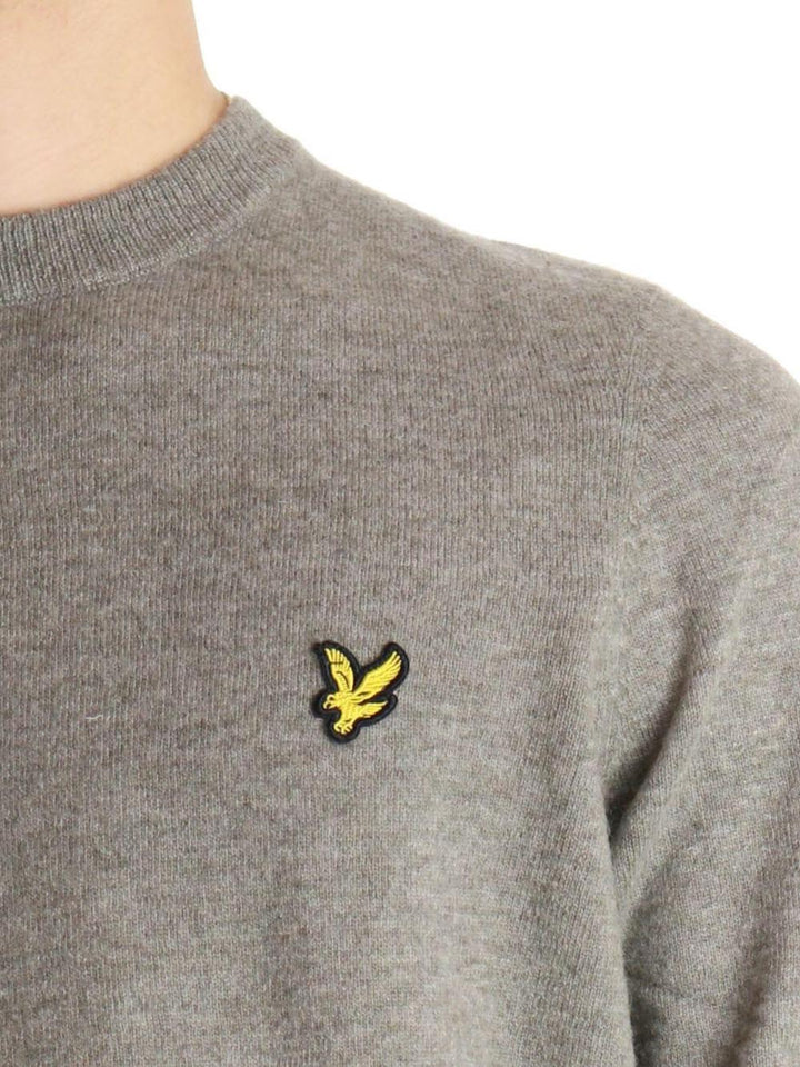 Lambswool Blend Crew Neck Jump Lyle & Scott Pullover Uomo Kn2114vc Tortora