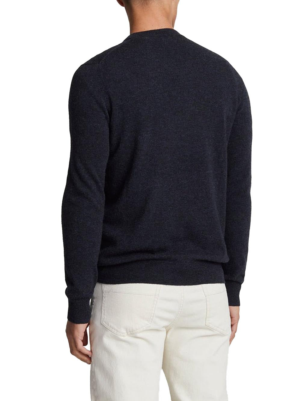 Lambswool Blend Crew Neck Jump Lyle & Scott Pullover Uomo Kn2114vc Blu