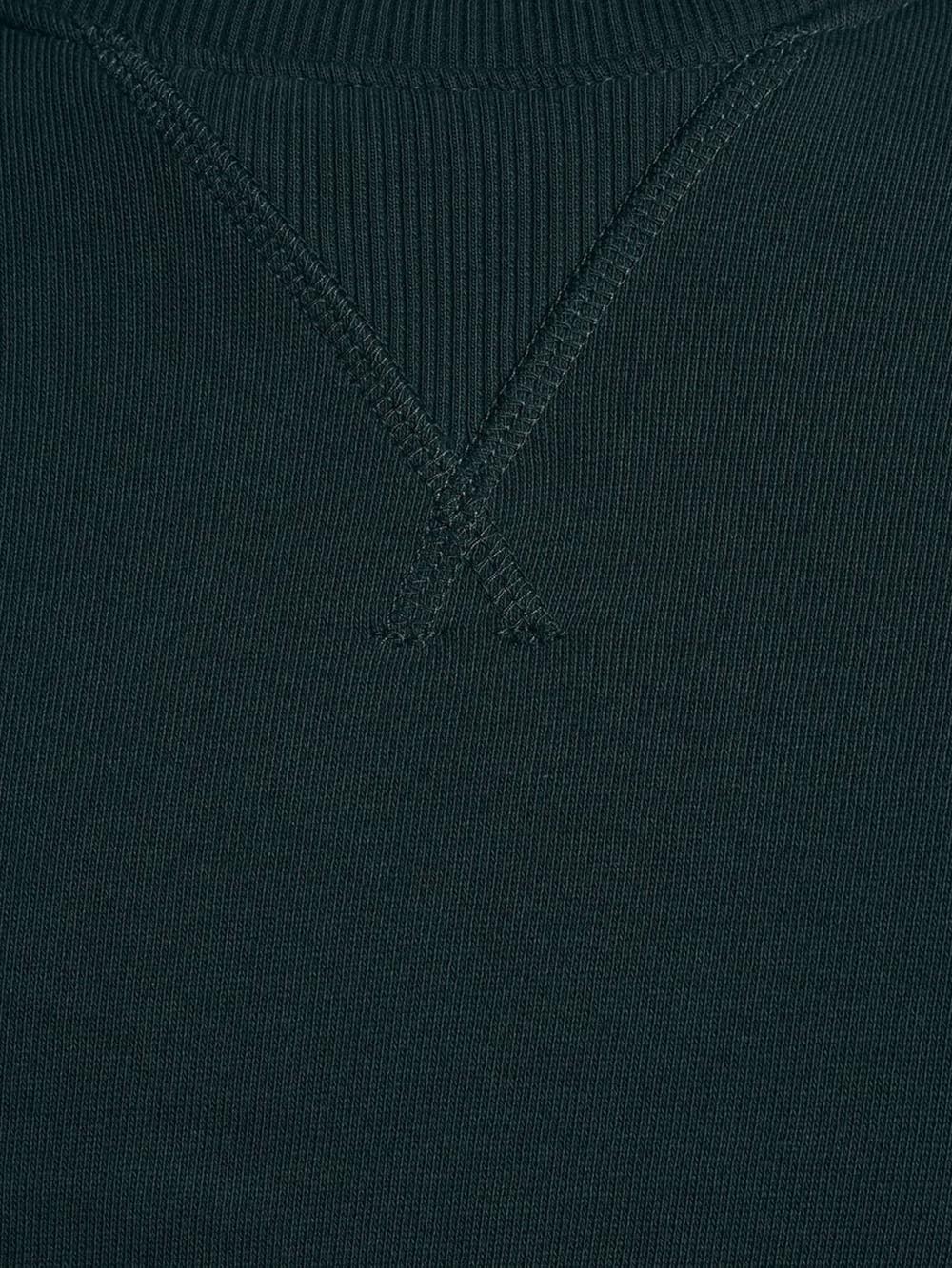 Crew Neck Brushback Sweatshirt Lyle & Scott Felpa Uomo Ml1131v Verde scuro