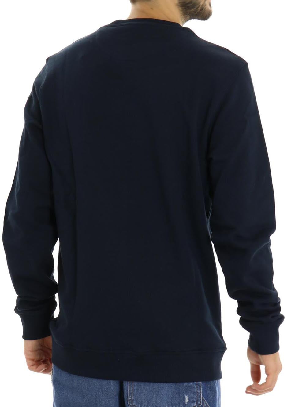 Crew Neck Brushback Sweatshirt Lyle & Scott Felpa Uomo Ml1131v Blu scuro