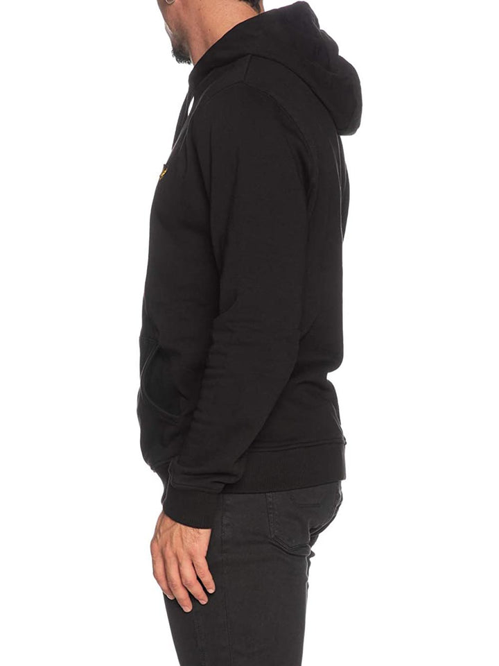 Brushback Pullover Hoodie Lyle & Scott Felpa Uomo Ml1139v Nero