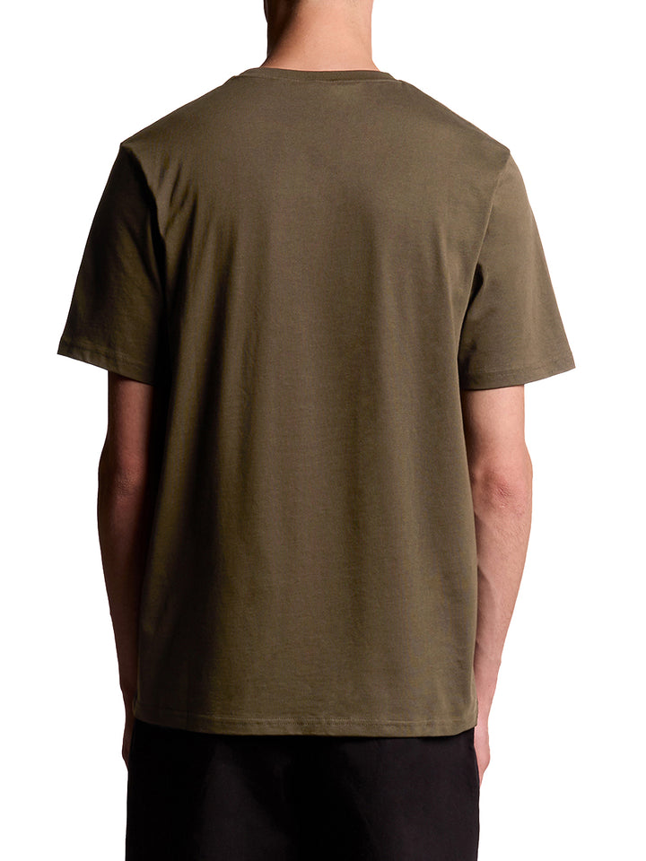 Plain T-Shirt Lyle & Scott T-shirt Uomo Ts400vog Verde oliva