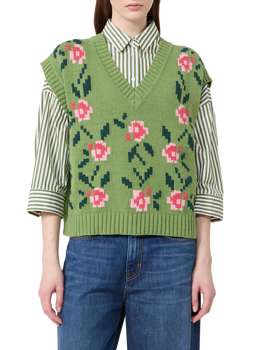 Max Mara Weekend Gilet Donna 2625356011 600 Verde