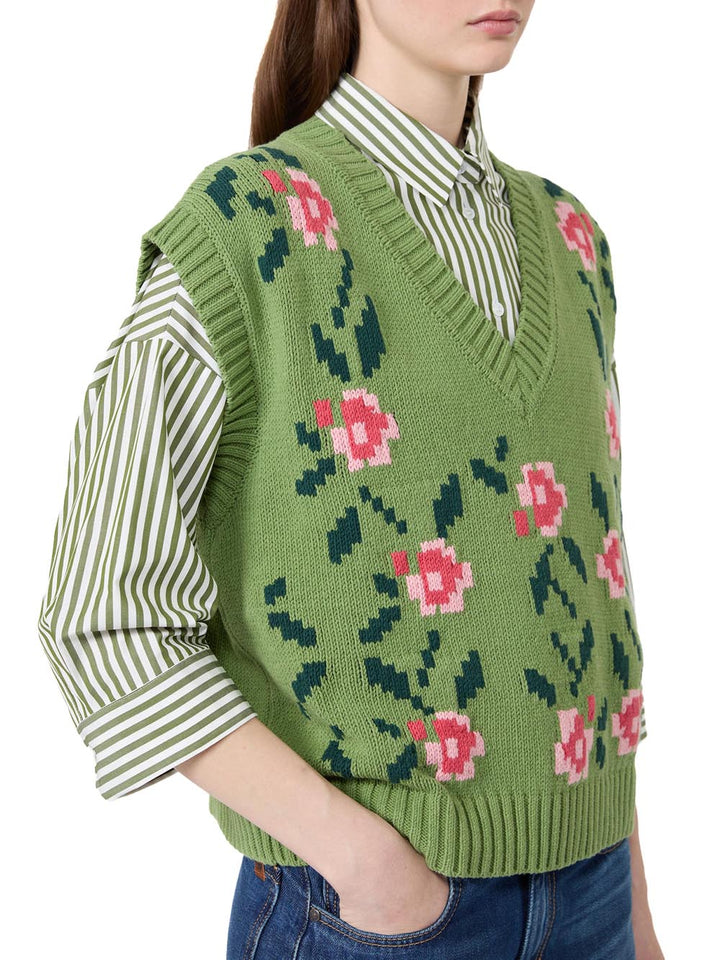Max Mara Weekend Gilet Donna 2625356011 600 Verde