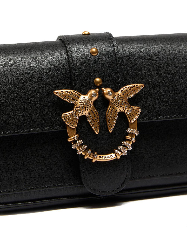 love pocket new buckle Pinko Borsa Tracolla Donna 107072 A0f1 Nero oro