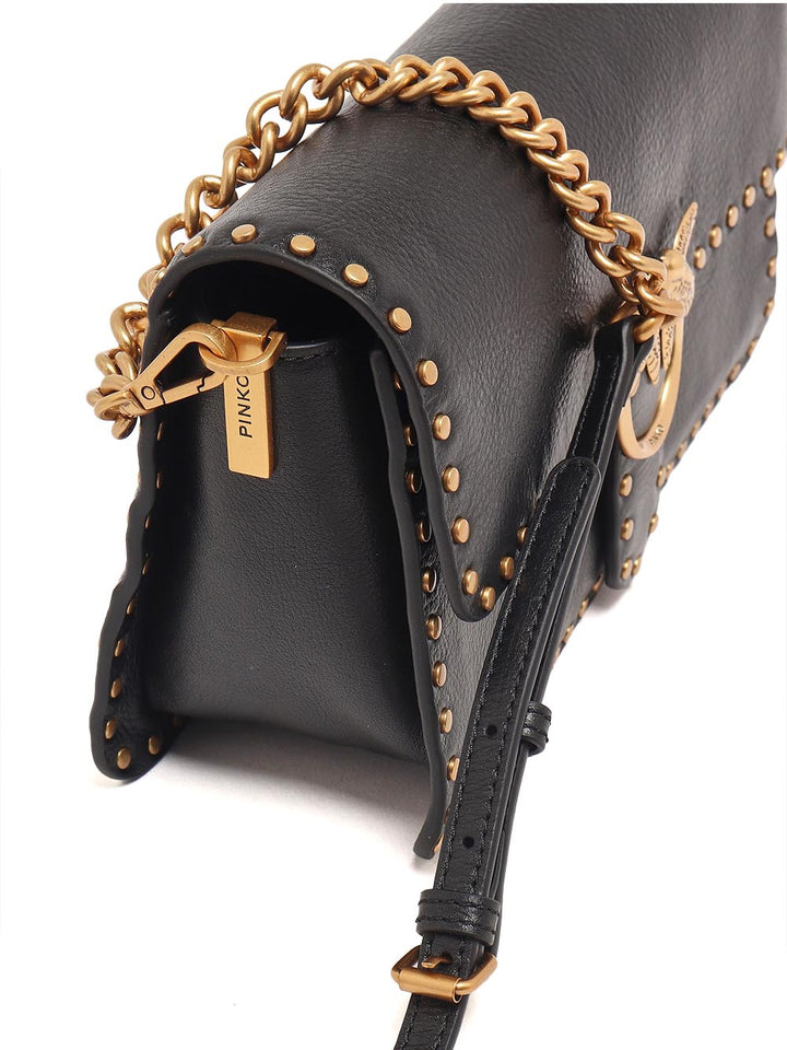 love one slouchy cl studs smallb Pinko Borsa Tracolla Donna 107664 A2jg Nero oro