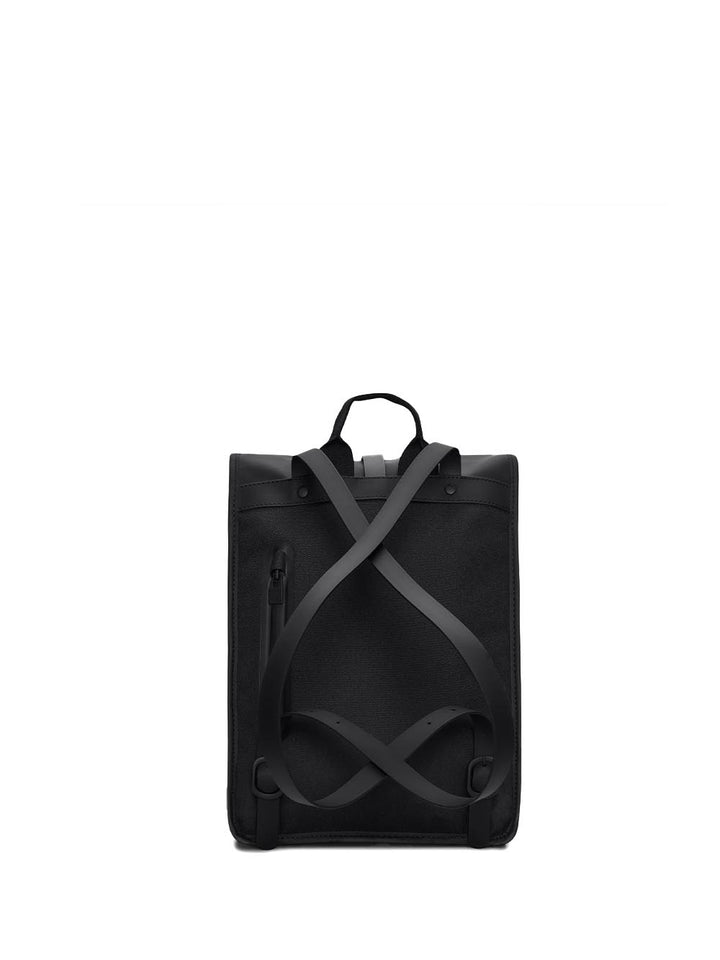 rolltop rucksack mini w3 Rains Zaino Unisex 13330 Nero