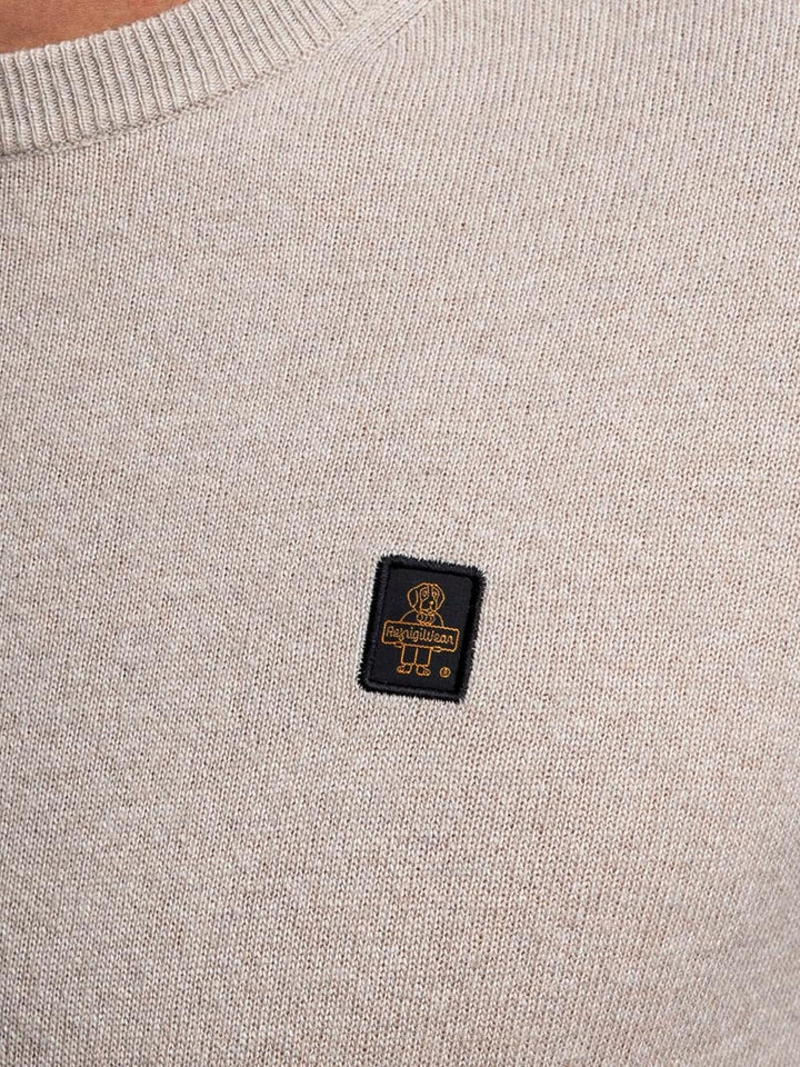 COLIN/1 PULLOVER Refrigiwear Pullover Uomo M18608 Ma9t02 Beige
