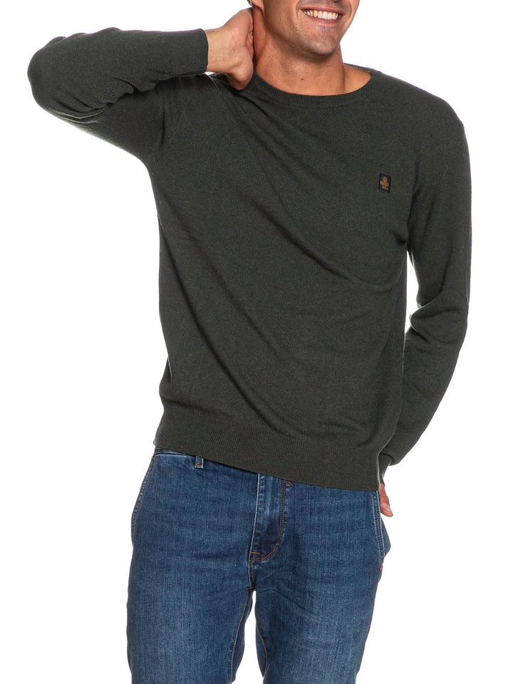 COLIN/1 PULLOVER Refrigiwear Pullover Uomo M18608 Ma9t02 Verde