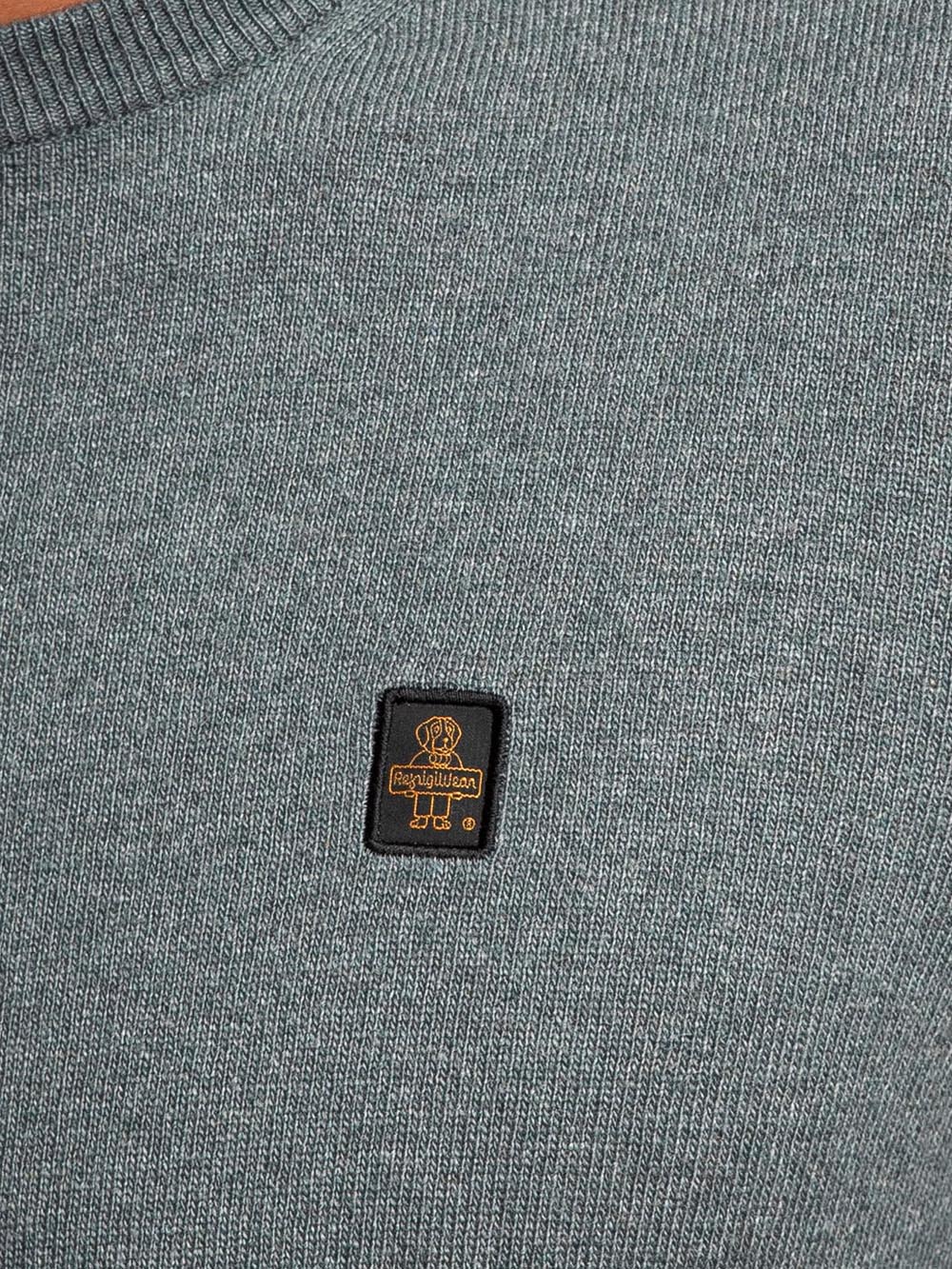 COLIN/1 PULLOVER Refrigiwear Pullover Uomo M18608 Ma9t02 Verde salvia