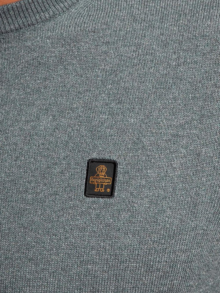 COLIN/1 PULLOVER Refrigiwear Pullover Uomo M18608 Ma9t02 Verde salvia