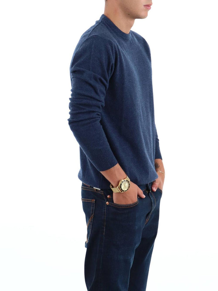 Roy Roger's Pullover Uomo Crew Man Rru199 Ct48 Blu denim
