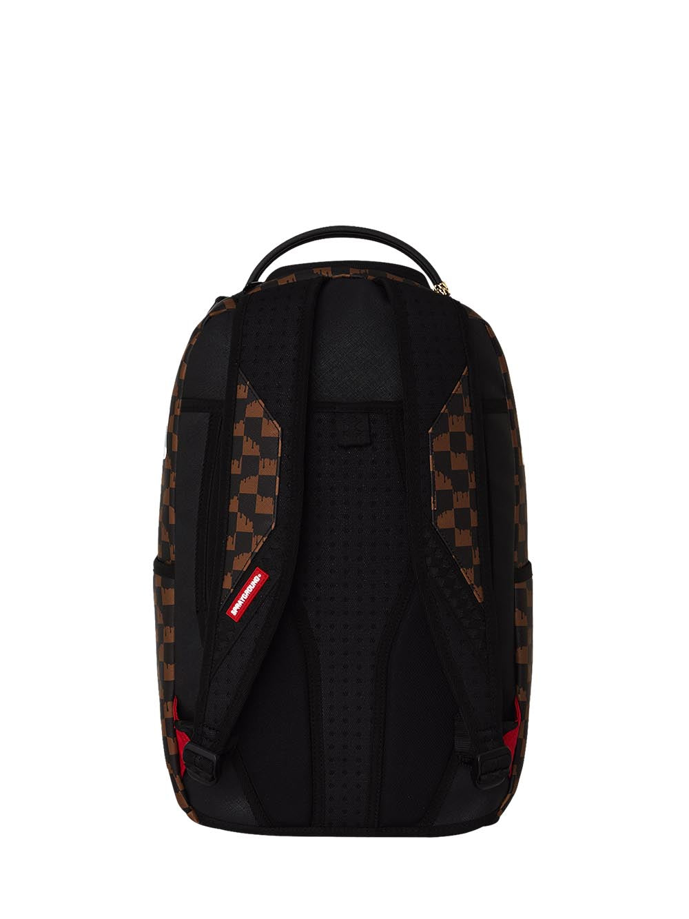 brown and cream drip check shark backpack Sprayground Zaino Unisex 910b8552nsz Marrone