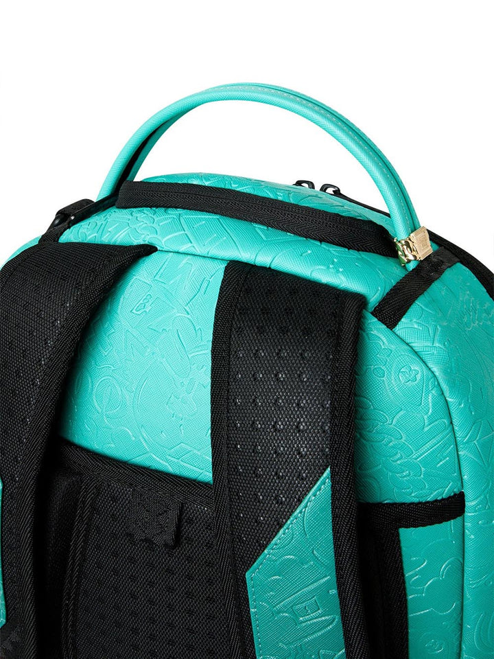 turquoise doodle emboss backpack Sprayground Zaino Unisex 910b8789nsz Verde acqua