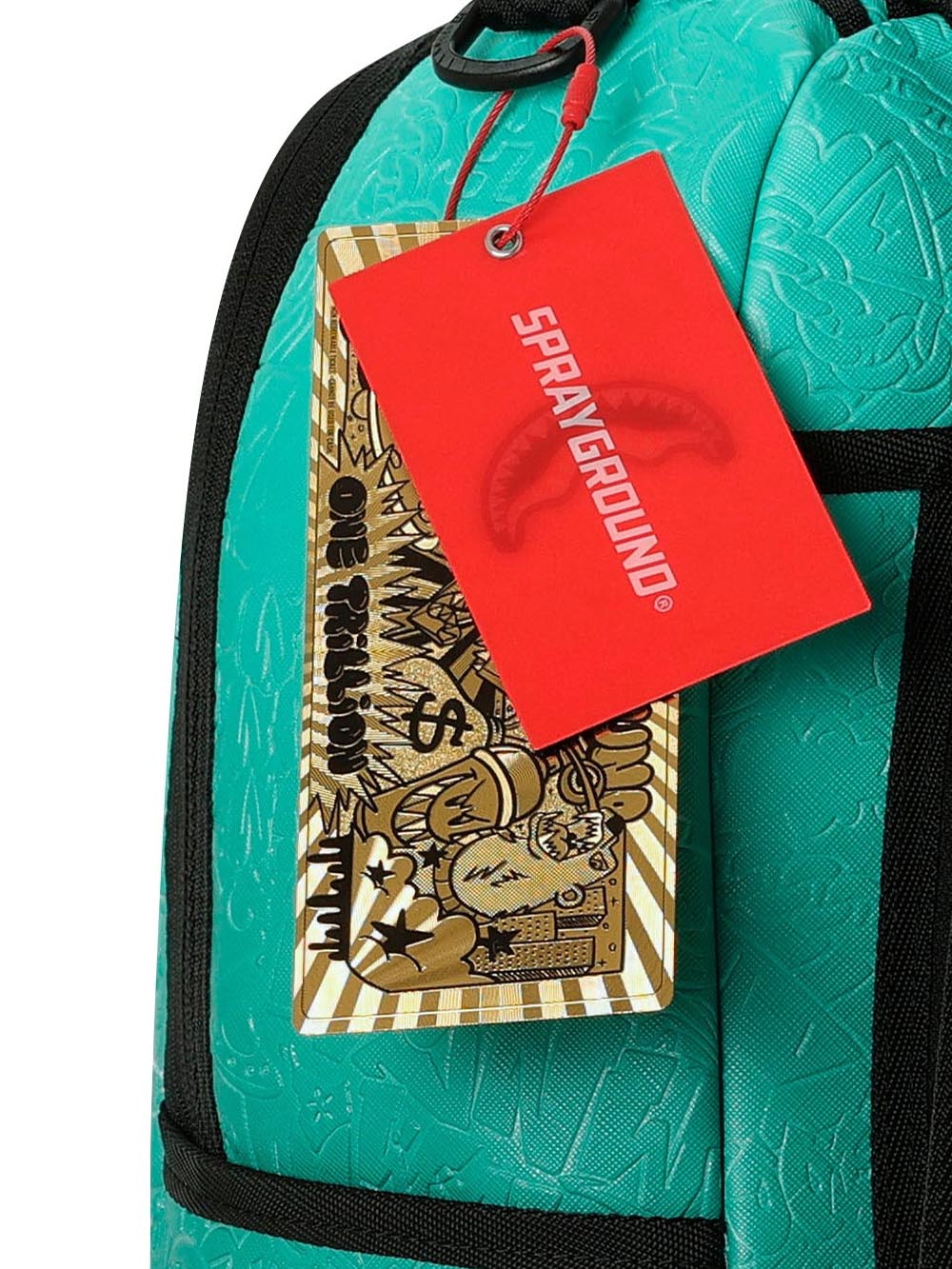 turquoise doodle emboss backpack Sprayground Zaino Unisex 910b8789nsz Verde acqua