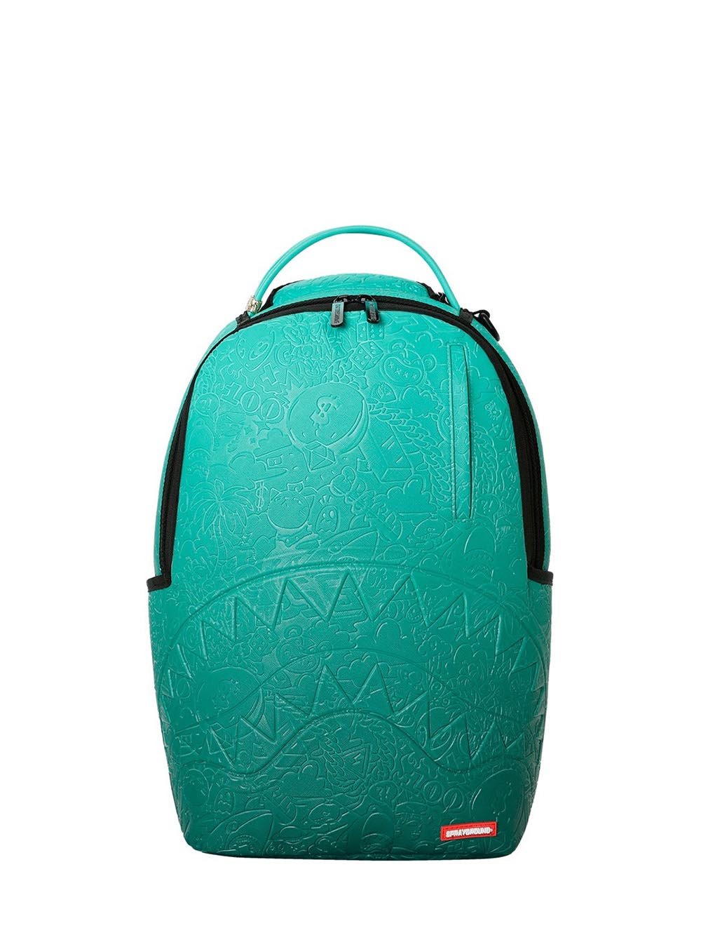 turquoise doodle emboss backpack Sprayground Zaino Unisex 910b8789nsz Verde acqua