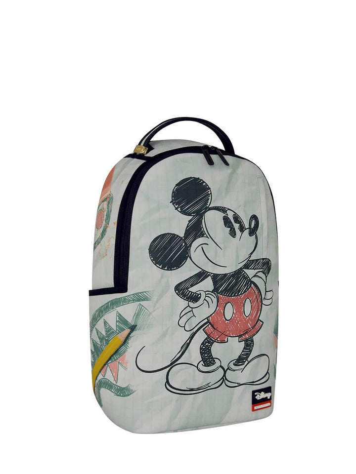disney old school mickey sketch backpack Sprayground Zaino Unisex 910b9128nsz Bianco
