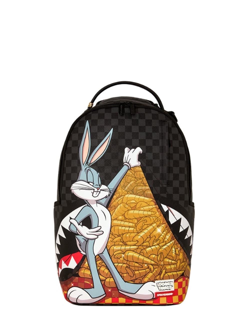 looney carrot stash backpack Sprayground Zaino Unisex 910b9177nsz Nero