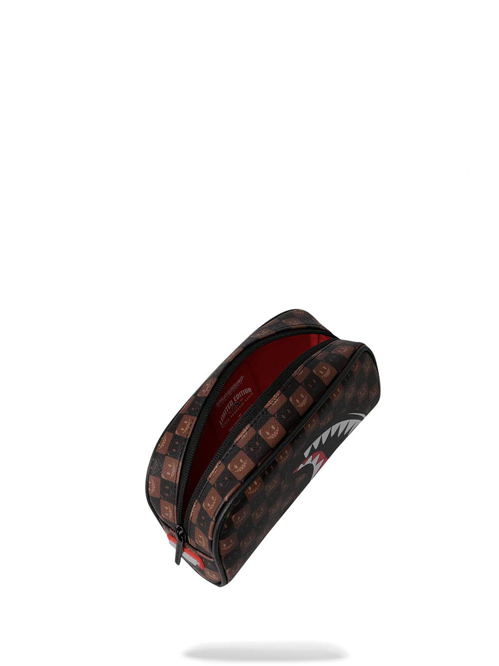 sharks in paris wtf bubble brown check pouch Sprayground Astuccio Unisex 910b9303nsz Marrone
