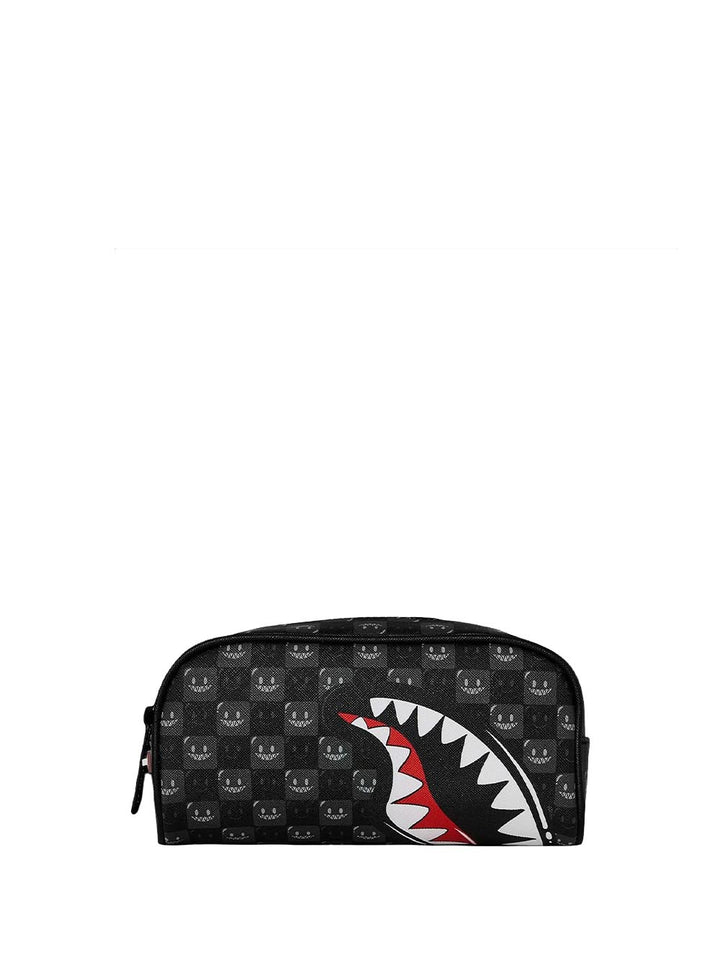 sharks in paris wtf bubbly black check pouch Sprayground Astuccio Unisex 910b9316nsz Nero