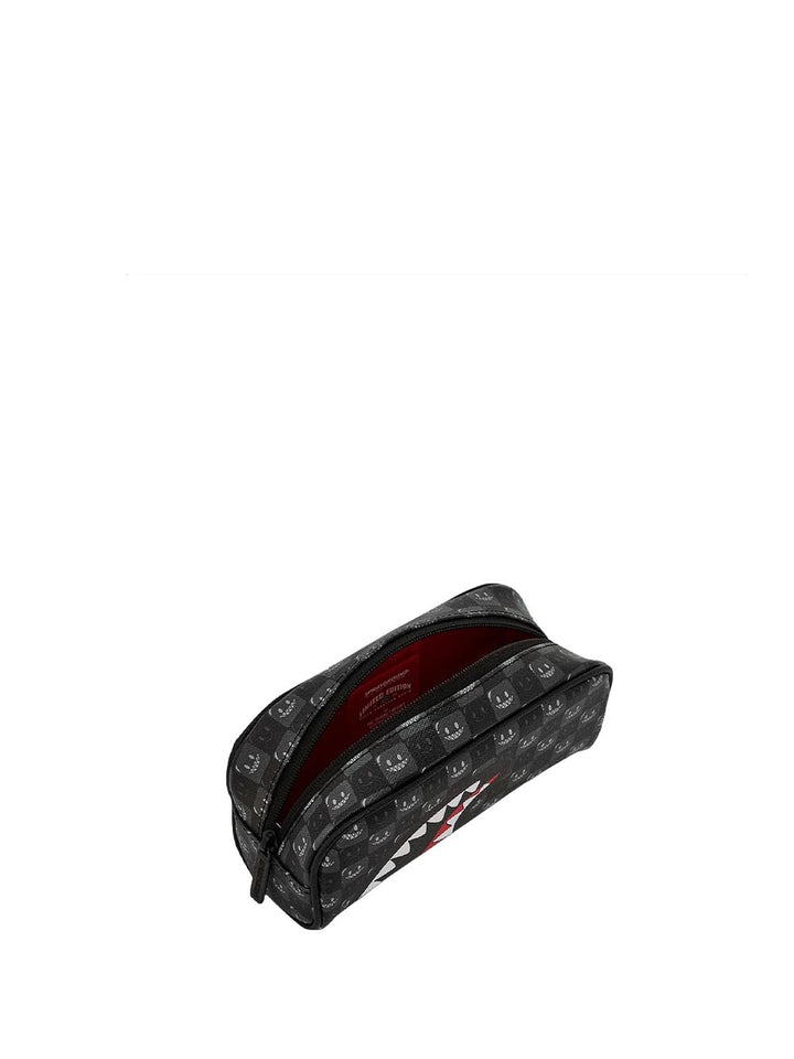 sharks in paris wtf bubbly black check pouch Sprayground Astuccio Unisex 910b9316nsz Nero