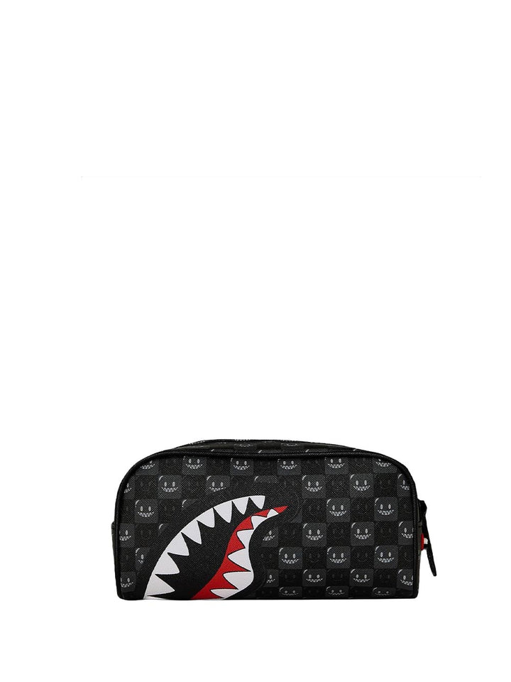 sharks in paris wtf bubbly black check pouch Sprayground Astuccio Unisex 910b9316nsz Nero