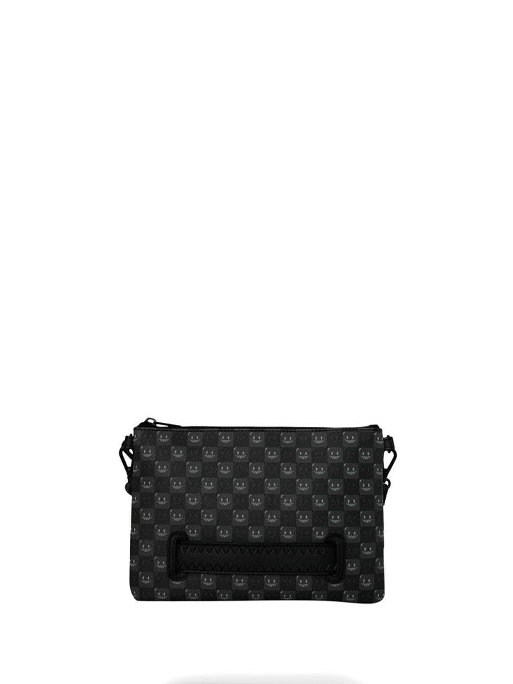 sharks in paris wtf bubbly black check crossover Sprayground Pochette Unisex 910b9318nsz Nero