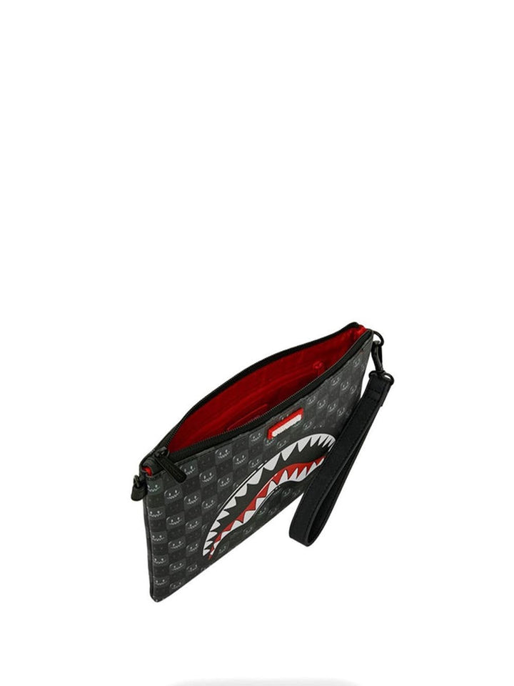 sharks in paris wtf bubbly black check crossover Sprayground Pochette Unisex 910b9318nsz Nero