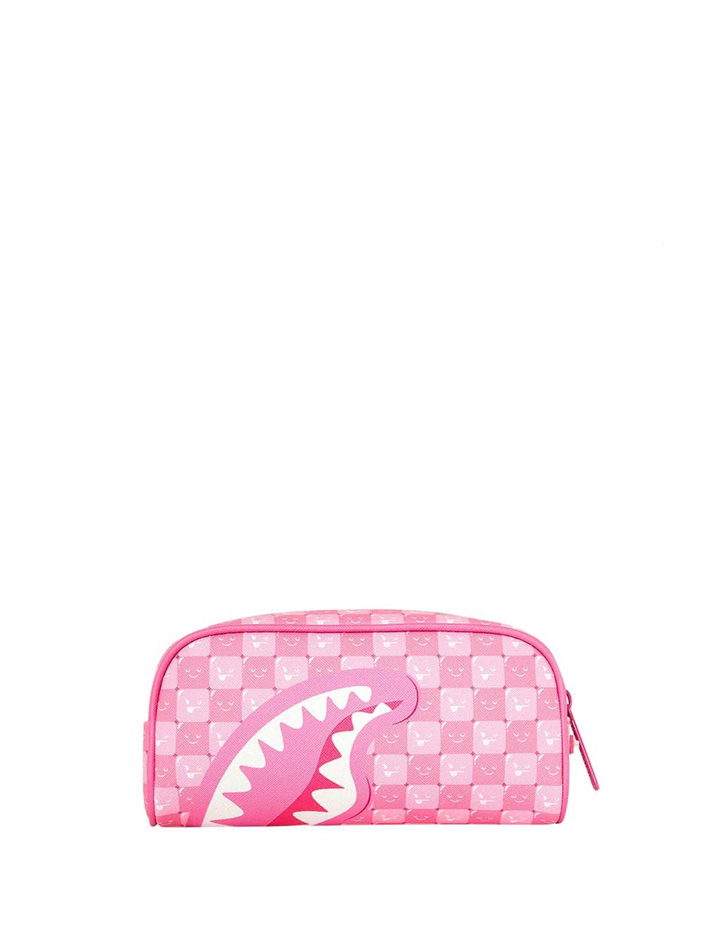 pink new check faces pouch Sprayground Astuccio Unisex 910b9323nsz Fucsia