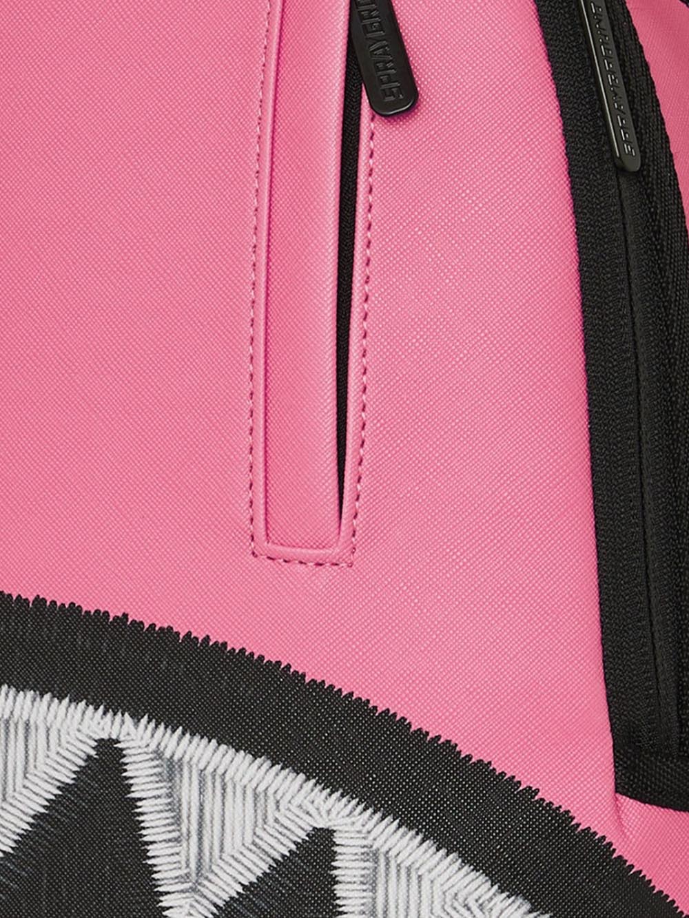 shark central pink embroidered shark backpack Sprayground Zaino Unisex 910b9630nsz Fucsia