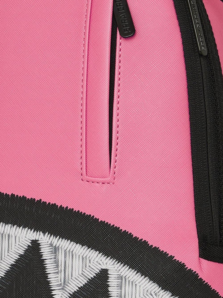 shark central pink embroidered shark backpack Sprayground Zaino Unisex 910b9630nsz Fucsia