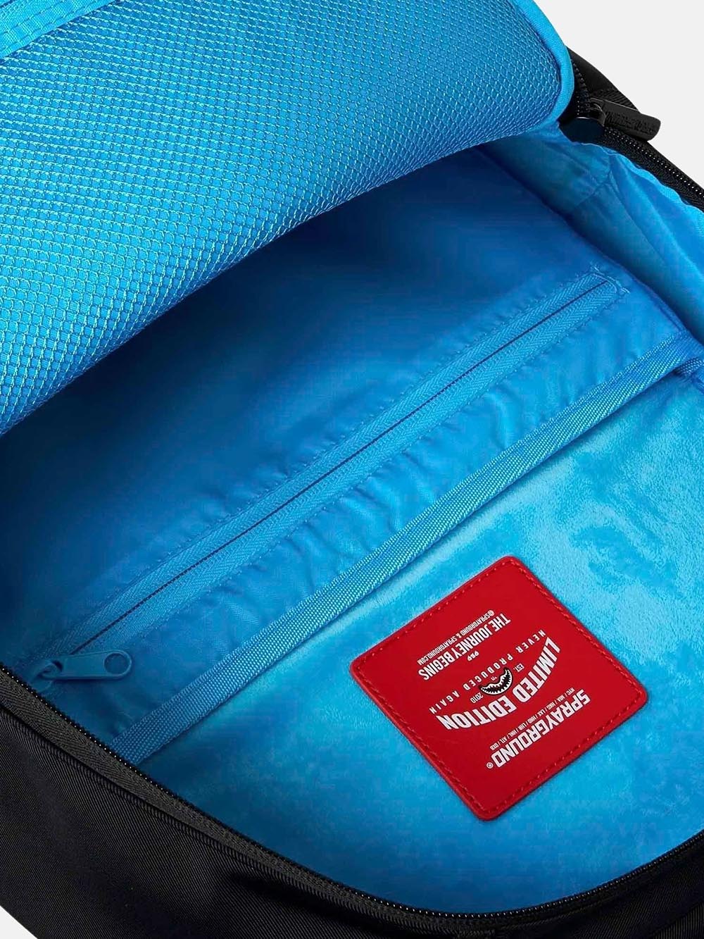 shark central light blue backpack Sprayground Zaino Unisex 910b9637nsz Nero azzurro