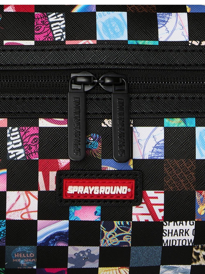 crazy check mini duffle Sprayground Borsa Unisex 910d9439nsz Nero