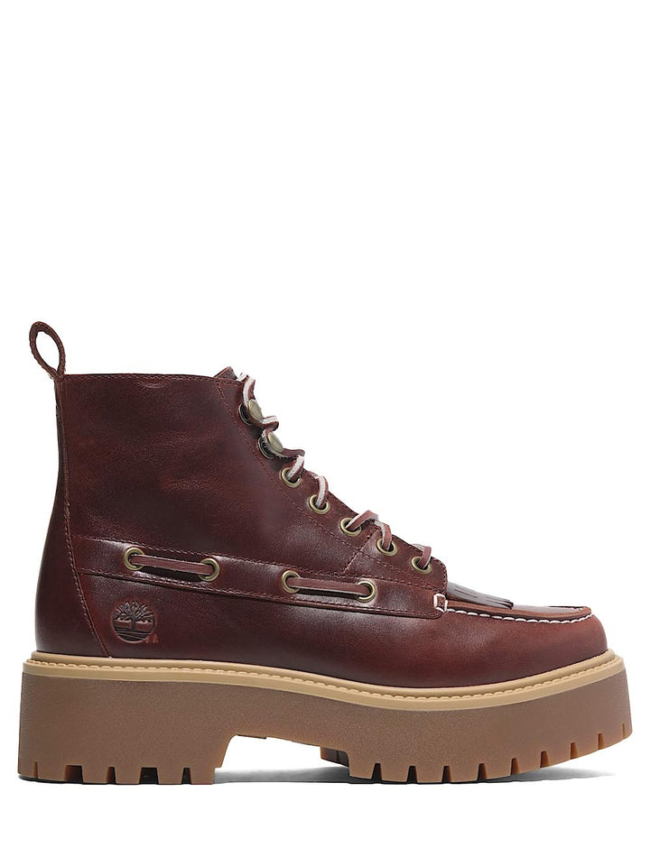 stone street mid lace boot Timberland Stivale Donna Tb0a27yz Burgundy