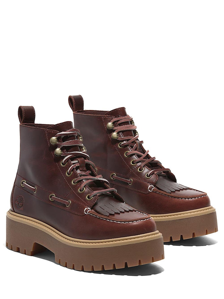 stone street mid lace boot Timberland Stivale Donna Tb0a27yz Burgundy