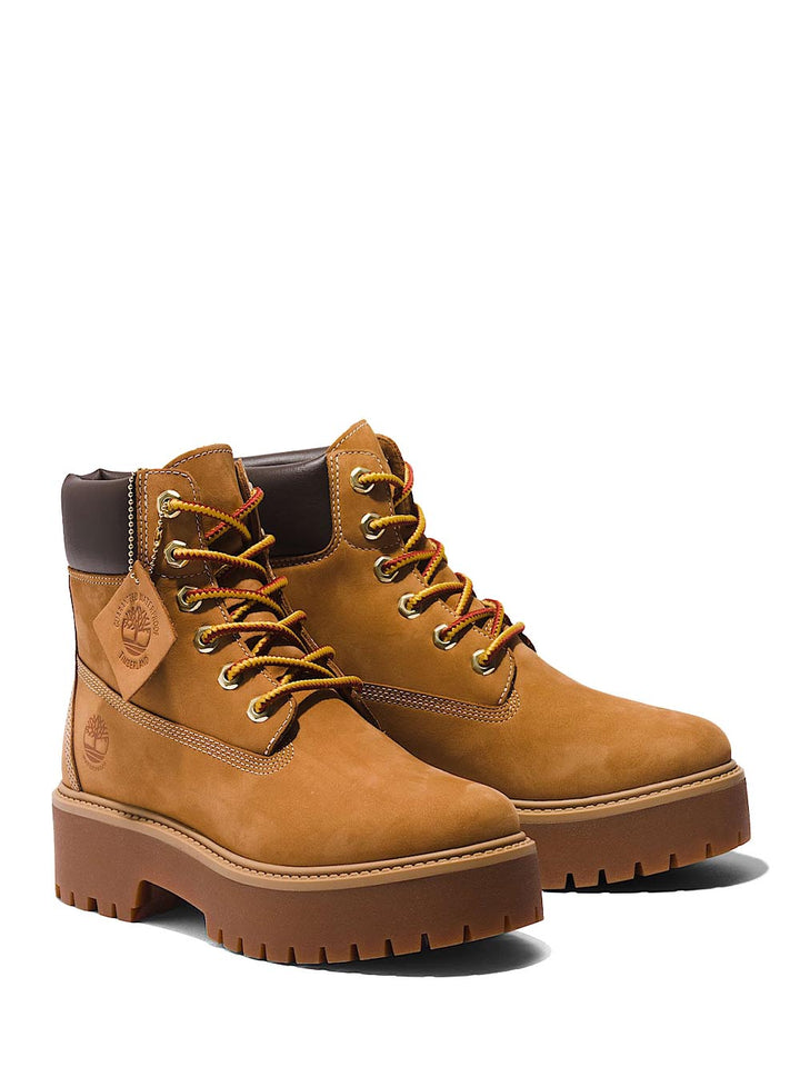 stone street 6 in lace waterproof boot wheat Timberland Stivale Donna Tb1a5rjd Giallo
