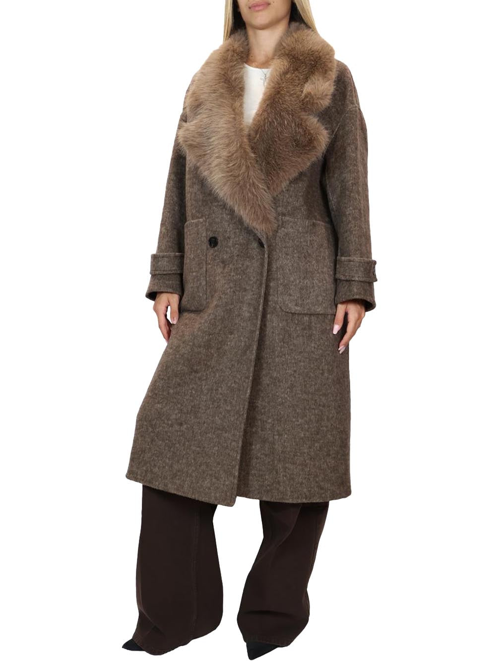 Vicolo Cappotto Donna Tac0025 Tortora