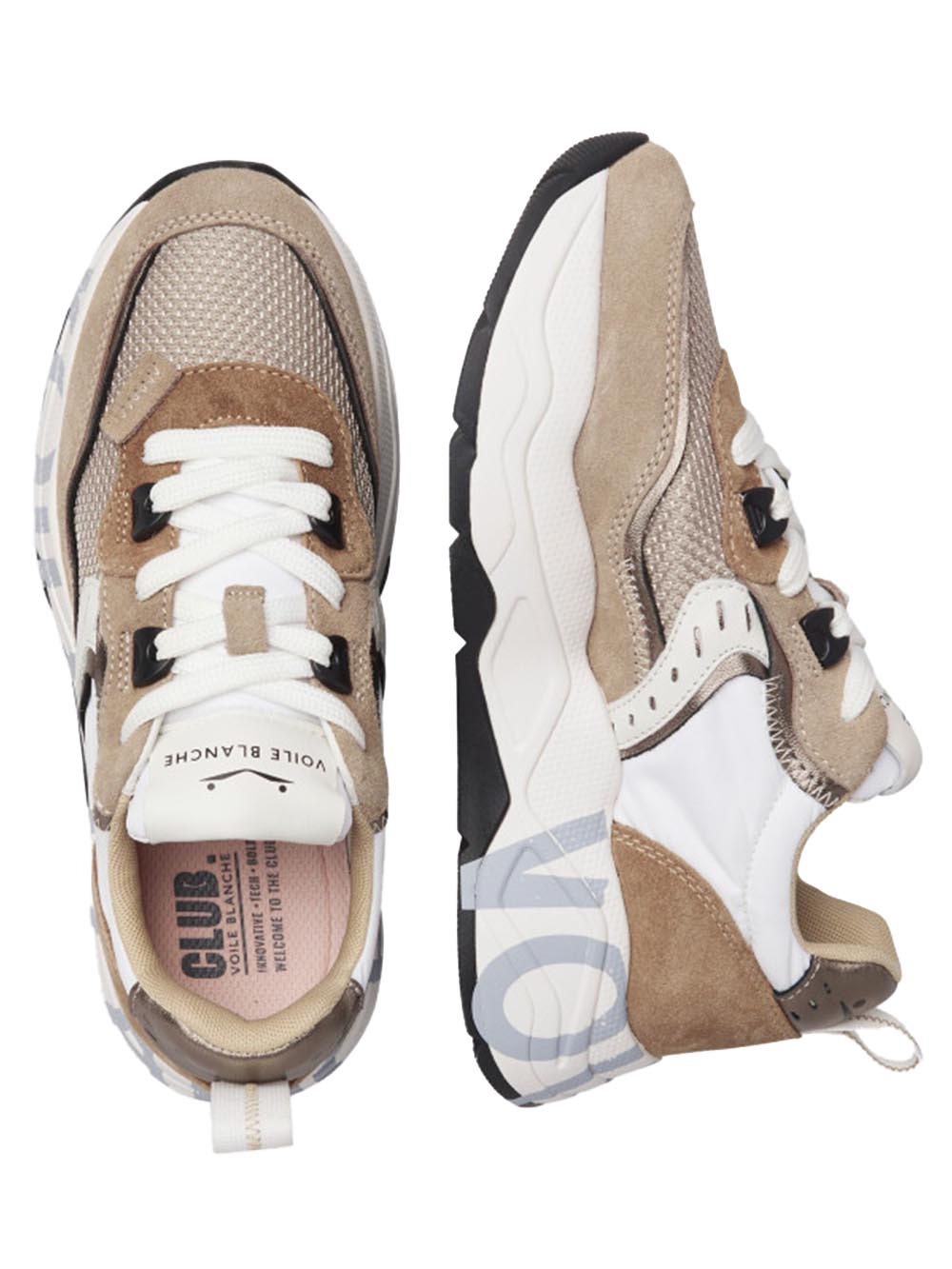 CLUB105 VOILE BLANCHE Sneaker Donna 2017475-23 Marrone/Bianco