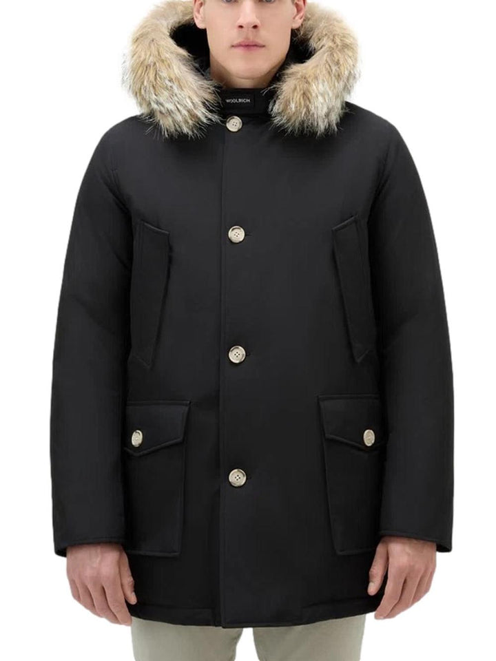 ARCTIC DETACHABLE FUR PARKA Woolrich Giubbino Uomo Cfwoou0482mbut0001 Nero